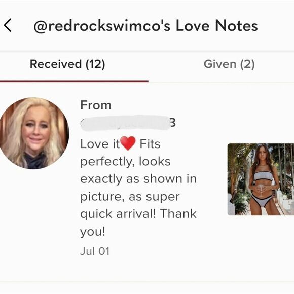 NWT Plaid Bandeau Two Piece Bikini Set in Black and White - Picture 8 of 9